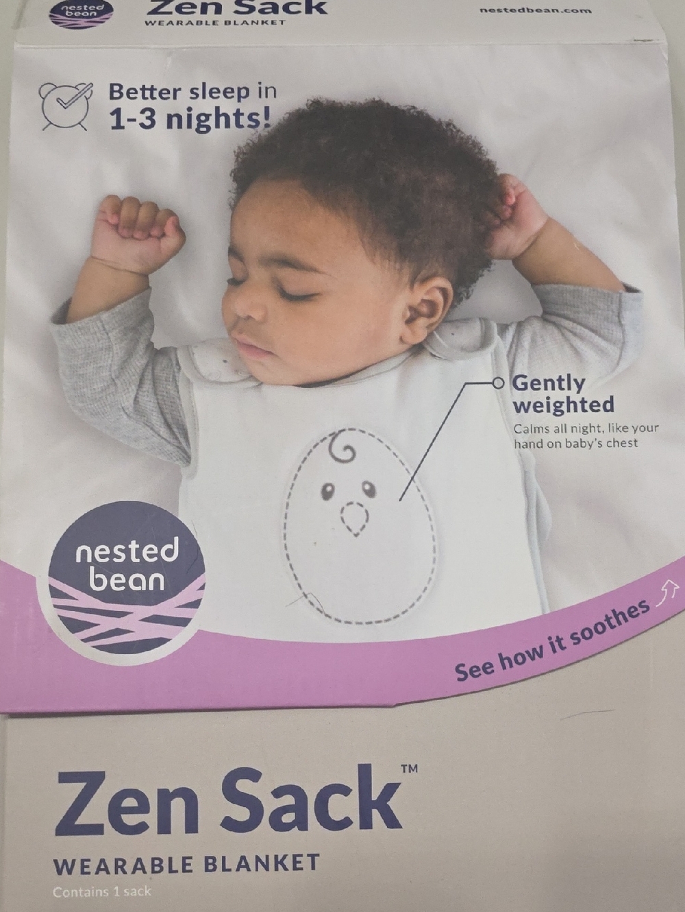 Nested Bean Zen Sleep Sack Size S
